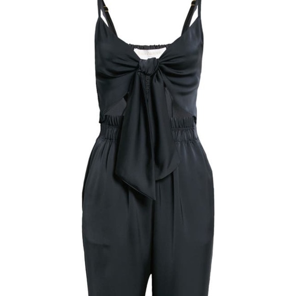 Ramy Brook black sleeveless cutout tie jumpsuit XS - Picture 3 of 5